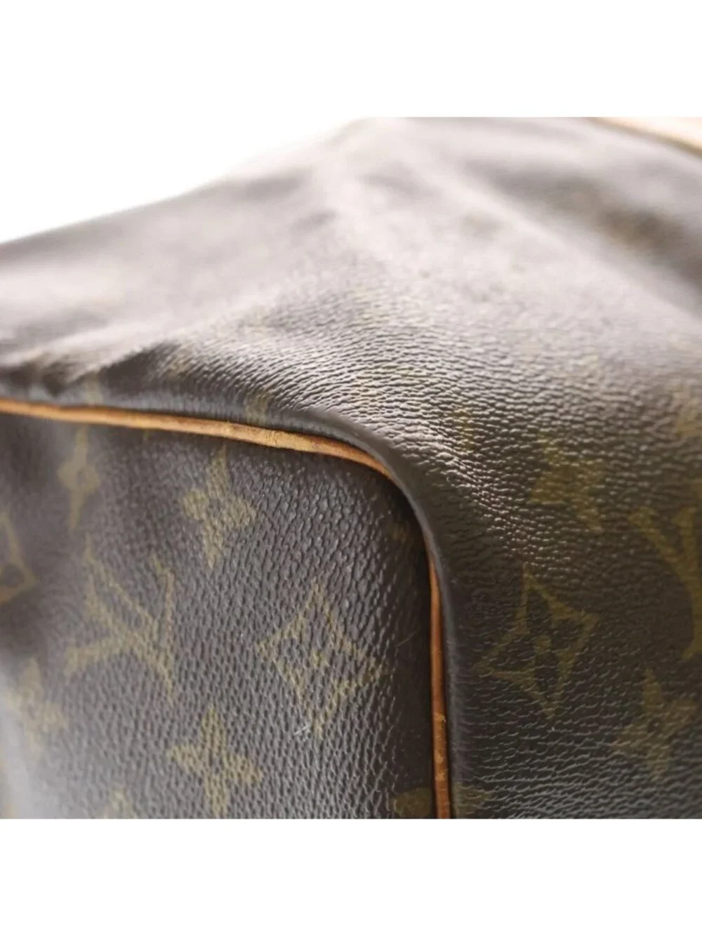 Louis Vuitton Monogram Keepall Bandouliere 50 2-Way Boston Bag Brown Leather
